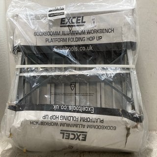 Lot 270  
            Marchington SR12 - Parcel Delivery Only 

                
EXCEL ALUMINIUM WORKBENCH PLATFORM FOLDING HOP UP: LOCATION - AR9