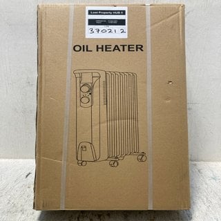 Lot 279  
            Marchington SR12 - Parcel Delivery Only 

                
OIL HEATER IN WHITE - MODEL: HY-B3 7 FINS: LOCATION - AR9