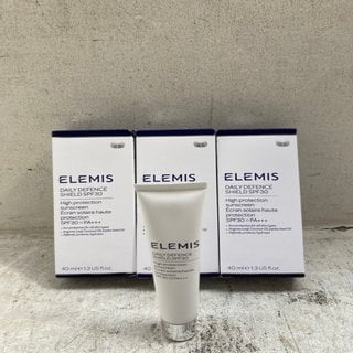 Lot 322  
            Marchington SR12 - Parcel Delivery Only 

                
4 X ELEMIS DAILY DEFENCE SHIELD SPF30 HIGH PROTECTION SUNSCREEN 40ML: LOCATION - ...