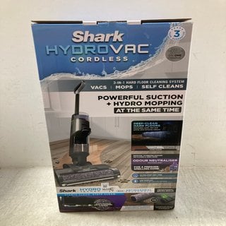 Lot 360  
            Marchington SR12 - Parcel Delivery Only 

                
SHARK HYDROVAC CORDLESS 3-IN-1 HARD FLOOR CLEANING SYSTEM: LOCATION - AR14