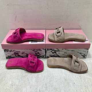 Lot 386  
            Marchington SR12 - Parcel Delivery Only 

                
MODA IN PELLE TRIM SLIDER IN STONE SUEDE - EU SIZE: 39 TO INCLUDE MODA IN PELLE T...