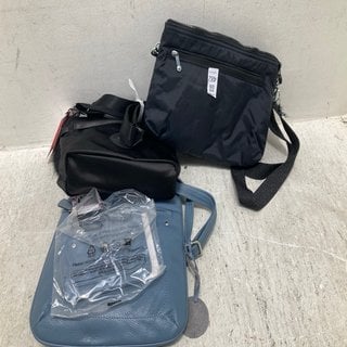 Lot 482  
            Marchington SR12 - Parcel Delivery Only 

                
3 X ASSORTED HANDBAGS TO INCLUDE KIPLING PUFFED CROSSBODY BAG IN BLACK: LOCATION ...