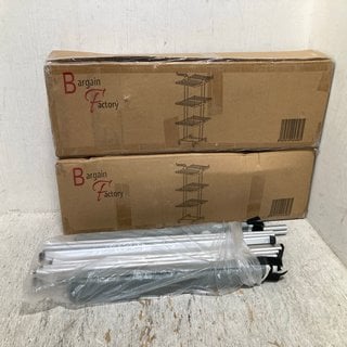 Lot 563  
            Marchington SR12 - Parcel Delivery Only 

                
3 X ASSORTED HOUSEHOLD ITEMS TO INCLUDE 3 TIER CLOTHING AIRER: LOCATION - BR6