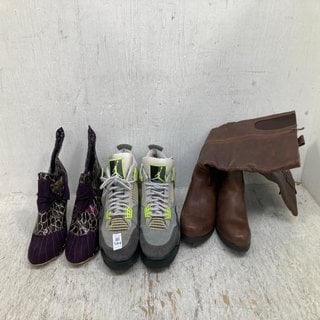 Lot 584  
            Marchington SR12 - Parcel Delivery Only 

                
QTY OF ASSORTED PAIRS OF SHOES TO INCLUDE WOMENS IRREGULAR CHOICE CAT HEELED BOOT...