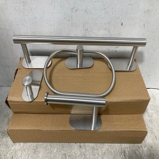 Lot 670  
            Marchington SR12 - Parcel Delivery Only 

                
3 X 4 PIECE BATHROOM ACCESSORY SETS IN POLISHED CHROME: LOCATION - B0