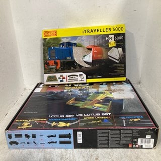 Lot 722  
            Marchington SR12 - Parcel Delivery Only 

                
HORNBY ITRAVELLER 6000 00 GAUGE TRAIN SET TO INCLUDE GRAND PRIX SCALEXTRIC: LOCAT...