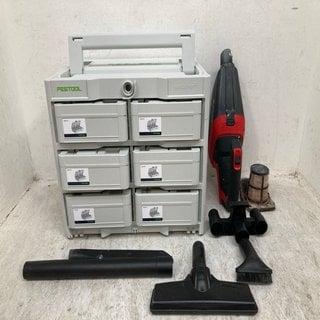 Lot 732  
            Marchington SR12 - Parcel Delivery Only 

                
QTY OF ASSORTED ITEMS TO INCLUDE FESTOOL TOOL STORAGE CASE: LOCATION - C1