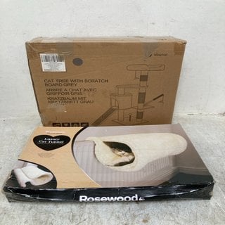 Lot 735  
            Marchington SR12 - Parcel Delivery Only 

                
CAT TREE WITH SCRATCH BOARD IN GREY TO INCLUDE ROSEWOOD LUXURY CAT TUNNEL: LOCATI...