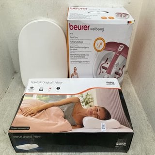 Lot 738  
            Marchington SR12 - Parcel Delivery Only 

                
3 X ASSORTED ITEMS TO INCLUDE BEURER WELLBEING FOOTSPA: LOCATION - C2