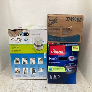 Lot 739  
            Marchington SR12 - Parcel Delivery Only 

                
3 X ASSORTED HOUSEHOLD ITEMS TO INCLUDE THETFORD PORTA POTTI 165: LOCATION - C2