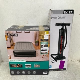 Lot 740  
            Marchington SR12 - Parcel Delivery Only 

                
BESTWAY TRITECH AIR MATTRESS - QUEEN WITH BUILT IN PUMP TO INCLUDE INTEX HI-OUTPU...