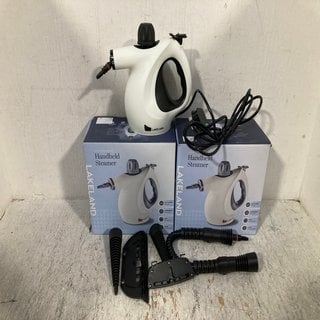 Lot 748  
            Marchington SR12 - Parcel Delivery Only 

                
3 X HANDHELD STEAMERS: LOCATION - C3