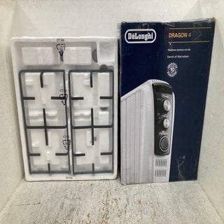 Lot 763  
            Marchington SR12 - Parcel Delivery Only 

                
DELONGHI DRAGON 4 ELECTRIC OIL-FILLED RADIATOR TO INCLUDE HISENSE GAS COOKER HOB:...
