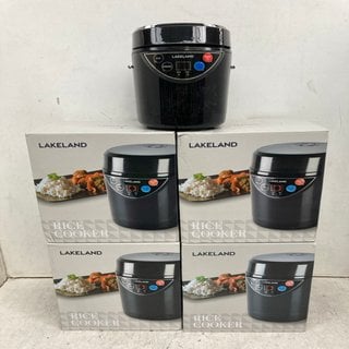 Lot 840  
            Marchington SR12 - Parcel Delivery Only 

                
4 X RICE COOKERS IN BLACK: LOCATION - C8