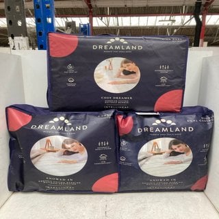 Lot 846  
            Marchington SR12 - Parcel Delivery Only 

                
3 X ASSORTED HOUSEHOLD ITEMS TO INCLUDE DREAMLAND COSY DREAMER SUPERIOR COTTON MA...