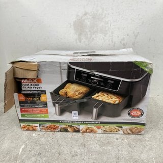 Lot 870  
            Marchington SR12 - Parcel Delivery Only 

                
NINJA FOODI MAX DUAL ZONE 9.5 LITRE AIR FRYER: LOCATION - C10