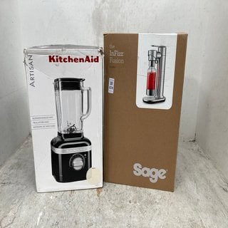 Lot 874  
            Marchington SR12 - Parcel Delivery Only 

                
KITCHEN AID ARTISAN BLENDER TO INCLUDE SAGE THE INFIZZ FUSION - MODEL: SCA800: LO...