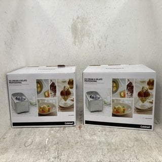 Lot 878  
            Marchington SR12 - Parcel Delivery Only 

                
2 X CUISINART ICE CREAM AND GELATO MACHINES: LOCATION - C10