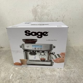 Lot 884  
            Marchington SR12 - Parcel Delivery Only 

                
SAGE - THE BARISTA PRO COFFEE MACHINE - ORIGINAL RRP: £750.00: LOCATION - C11
