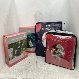 Lot 892  
            Marchington SR12 - Parcel Delivery Only 

                
4 X ASSORTED HOUSEHOLD ITEMS TO INCLUDE STAYSNUG OUTDOOR WEARABLE HEATED ROBE: LO...