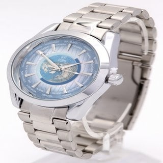 Lot 896  
            Marchington SR12 - Parcel Delivery Only 

                
ERNEST FERDINAND MEN'S WATCH. FEATURING A BLUE GLOBE DIAL, SILVER COLOURED MARKER...