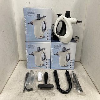 Lot 919  
            Marchington SR12 - Parcel Delivery Only 

                
3 X HANDHELD STEAMERS: LOCATION - C12