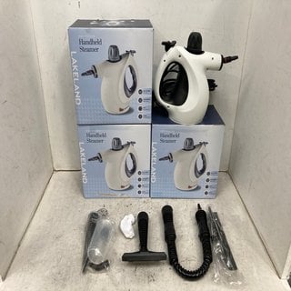 Lot 921  
            Marchington SR12 - Parcel Delivery Only 

                
3 X HANDHELD STEAMERS: LOCATION - C12