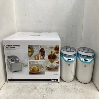 Lot 924  
            Marchington SR12 - Parcel Delivery Only 

                
3 X ASSORTED HOUSEHOLD ITEMS TO INCLUDE CUISINART ICE CREAM AND GELATO PROFESSION...