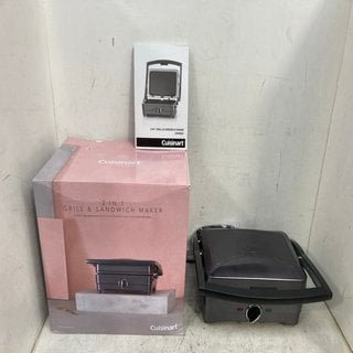 Lot 929  
            Marchington SR12 - Parcel Delivery Only 

                
CUISINART 2-IN-1 GRILL AND SANDWICH MAKER: LOCATION - C12