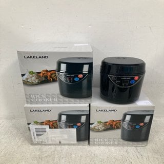 Lot 962  
            Marchington SR12 - Parcel Delivery Only 

                
4 X RICE COOKER IN BLACK: LOCATION - C14