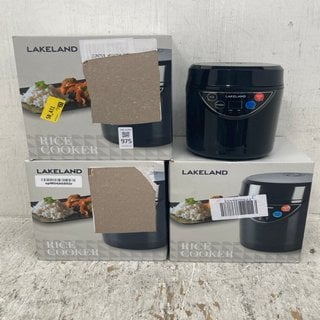 Lot 975  
            Marchington SR12 - Parcel Delivery Only 

                
3 X RICE COOKERS IN BLACK: LOCATION - C15