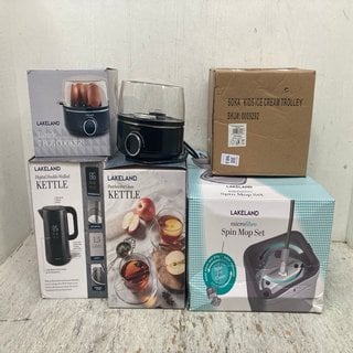 Lot 983  
            Marchington SR12 - Parcel Delivery Only 

                
QTY OF ASSORTED HOUSEHOLD ITEMS TO INCLUDE DIGITAL DOUBLE WALLED KETTLE IN BLACK:...