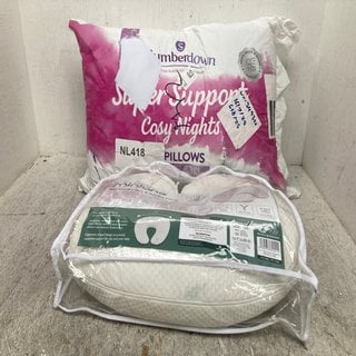 Lot 987  
            Marchington SR12 - Parcel Delivery Only 

                
SLUMBERDOWN SUPER SUPPORT COSY NIGHTS PILLOWS TO ALSO INCLUDE MINIUNO BAMBOO NURS...