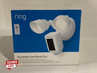 Lot 9  
            Marchington SR12 - Parcel Delivery Only 

                
RING FLOODLIGHT CAM WIRED PLUS - ORIGINAL RRP £159.99 (SEALED): LOCATION - BOOTH