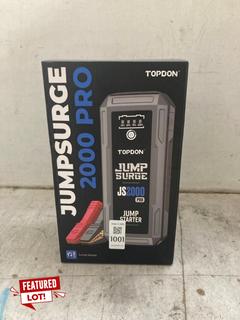 Lot 1001  
            Marchington SR17 - Parcel Delivery Only 

                
TOPDON JUMPSURGE 2000 PRO JUMP STARTER: LOCATION - AR1