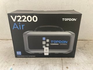 Lot 1002  
            Marchington SR17 - Parcel Delivery Only 

                
TOPDON V2200 AIR JUMP STARTER & AIR COMPRESSOR - ORIGINAL RRP £140: LOCATION - AR1