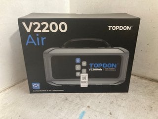 Lot 1003  
            Marchington SR17 - Parcel Delivery Only 

                
TOPDON V2200 AIR JUMP STARTER & AIR COMPRESSOR - ORIGINAL RRP £140: LOCATION - AR1
