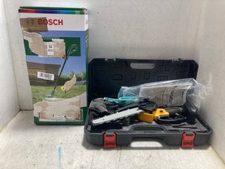 Lot 1037  
            Marchington SR17 - Parcel Delivery Only 

                
LISION MINI CHAINSAW TO INCLUDE BOSCH EASY GRASSCUT 26 CORDED GRASS TRIMMER (18+ ...