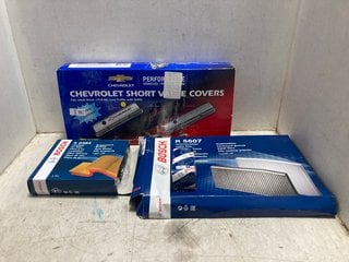 Lot 1043  
            Marchington SR17 - Parcel Delivery Only 

                
QTY OF ASSORTED AUTOMOTIVE ITEMS TO INCLUDE BOSCH S-384 AIR FILTER: LOCATION - AR2