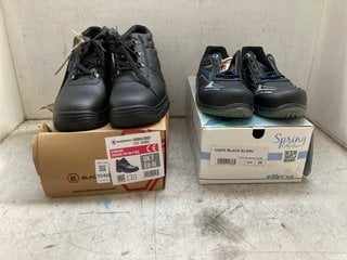 Lot 1048  
            Marchington SR17 - Parcel Delivery Only 

                
EXENA ONICE WOMENS BLACK SAFETY SHOES - SIZE UK 3.5 TO INCLUDE BLACKROCK CHUKKA S...