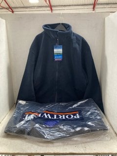 Lot 1051  
            Marchington SR17 - Parcel Delivery Only 

                
2 X PORTWEST ARGYLL HEAVY FLEECE JACKETS IN NAVY - SIZE UK 2XL: LOCATION - AR3