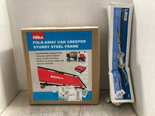 Lot 1055  
            Marchington SR17 - Parcel Delivery Only 

                
HILKA FOLD-AWAY CAR CREEPER TO INCLUDE LASER 5LB SLIDE HAMMER: LOCATION - AR3
