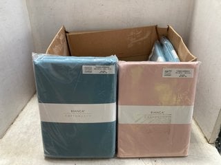 Lot 1089  
            Marchington SR17 - Parcel Delivery Only 

                
QTY OF ASSORTED SOFT FURNISHINGS TO INCLUDE BIANCA COTTON SOFT DUVET SET - SIZE 1...