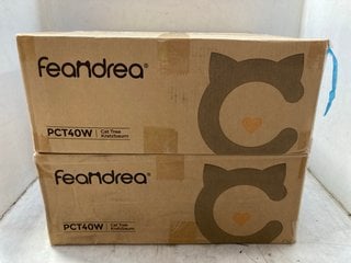 Lot 1116  
            Marchington SR17 - Parcel Delivery Only 

                
2 X FEANDREA PCT40W CAT TREES IN GREY: LOCATION - AR6