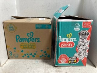 Lot 1162  
            Marchington SR17 - Parcel Delivery Only 

                
BOX OF PAMPERS PAW PATROL NAPPIES TO INCLUDE PAMPERS NEW BABY NAPPIES: LOCATION -...