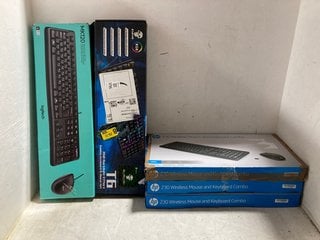 Lot 1196  
            Marchington SR17 - Parcel Delivery Only 

                
QTY OF ASSORTED KEYBOARDS TO INCLUDE KUIYN T6 RGB-BACKLIT GAMING KEYBOARD & MOUSE...