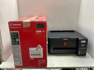 Lot 1264  
            Marchington SR17 - Parcel Delivery Only 

                
CANON PIXMA TR4755I WIRELESS PRINTER IN BLACK TO INCLUDE EPSON ECOTANK ET-2850 WI...