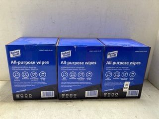 Lot 1265  
            Marchington SR17 - Parcel Delivery Only 

                
3 X BOXES OF ROBERT SCOTT ALL PURPOSE WIPES: LOCATION - AR16