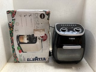 Lot 1267  
            Marchington SR17 - Parcel Delivery Only 

                
LAVAZZA DESEA COFFEE MACHINE IN CREAM TO INCLUDE TOWER T17038 11L MANUAL AIR FRYE...