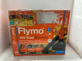 Lot 1279  
            Marchington SR17 - Parcel Delivery Only 

                
FLYMO 18V EASI BLOW VAC BLOWER VACUUM: LOCATION - AR17